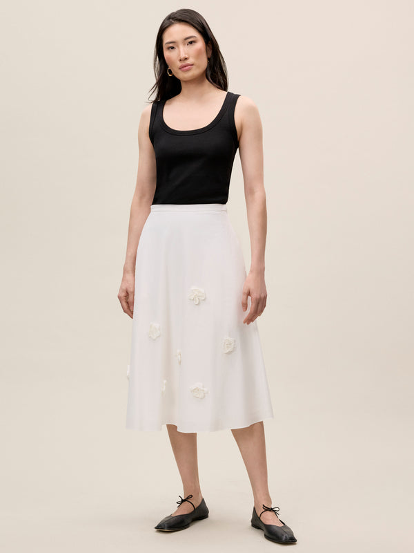 rebecca taylor Priya Poplin Skirt