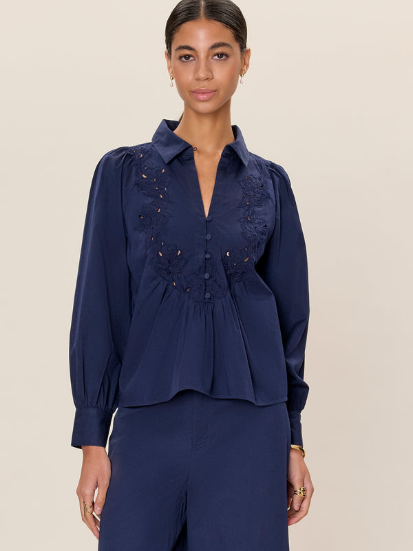 rebecca taylor Rachelle Pop Over Blouse