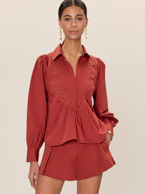 rebecca taylor Rachelle Pop Over Blouse