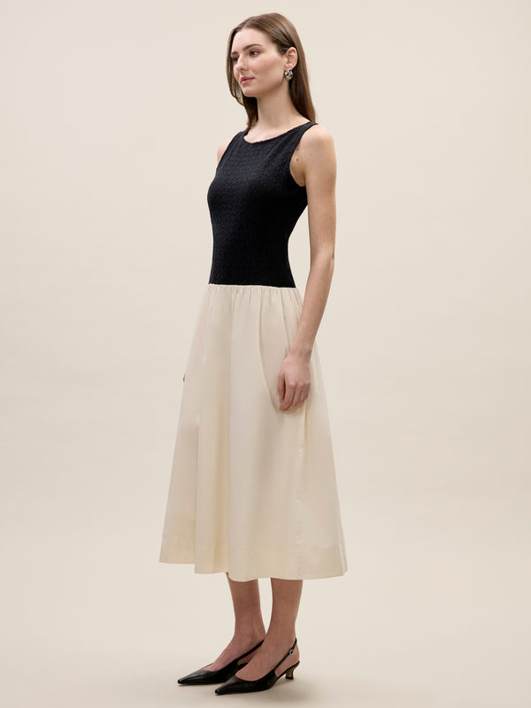 Rebecca Taylor Reese Mixed Media Dress