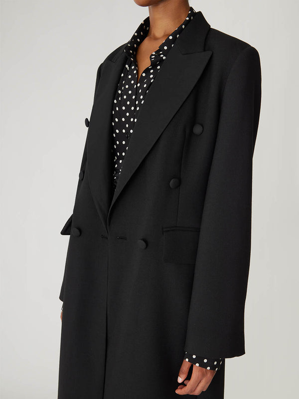 Rebecca Taylor Refined Suiting Crombie Coat