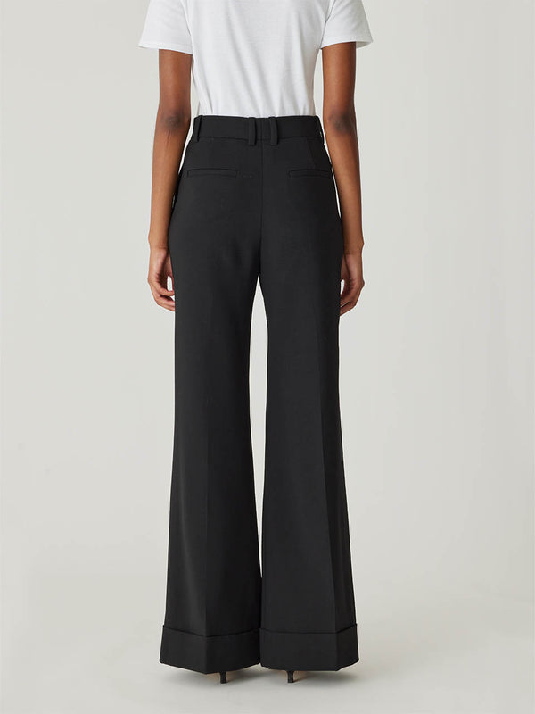 Rebecca Taylor Refined Suiting Wide Leg Trouser
