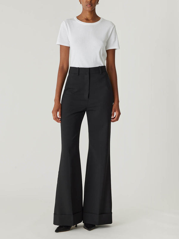 rebecca taylor Refined Suiting Wide Leg Trouser