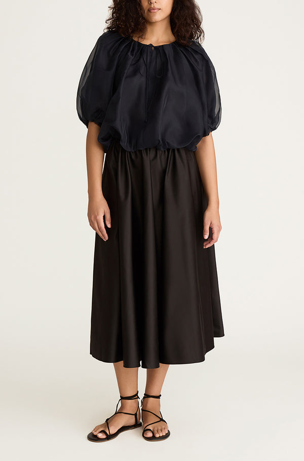 Rebecca Taylor Silk Chiffon Bubble Top