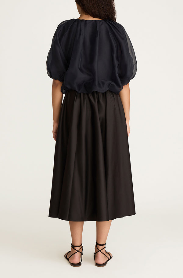 Rebecca Taylor Silk Chiffon Bubble Top