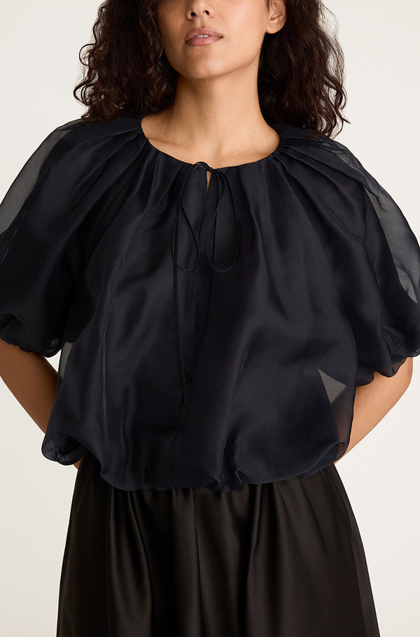rebecca taylor Silk Chiffon Bubble Top