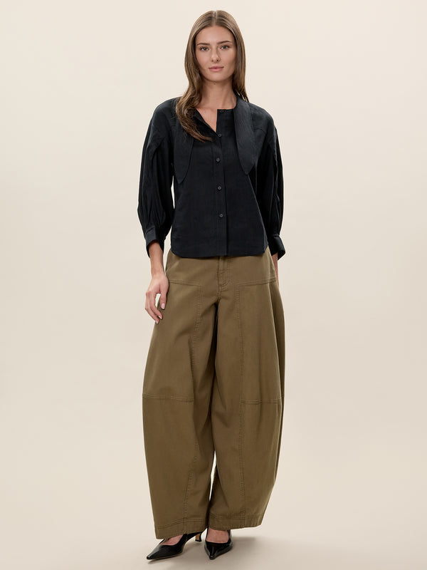 Rebecca Taylor Stretch Linen Top
