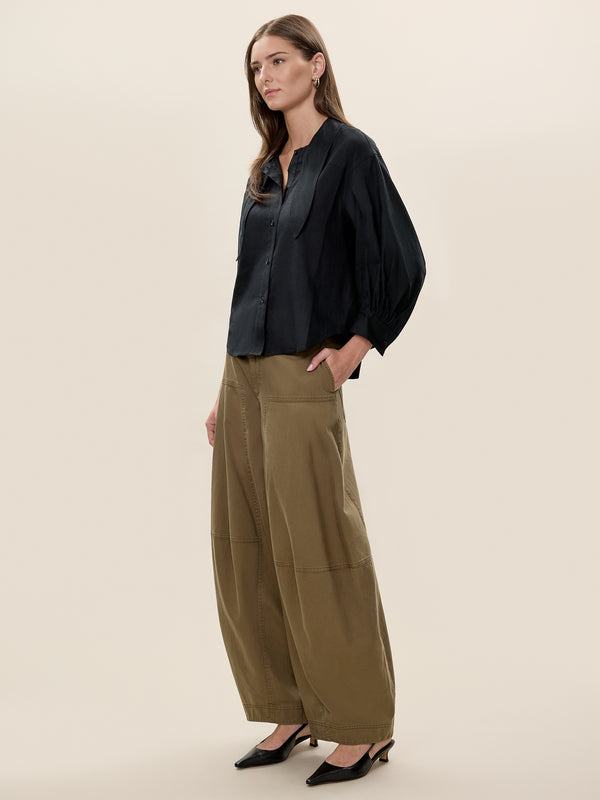 Rebecca Taylor Stretch Linen Top