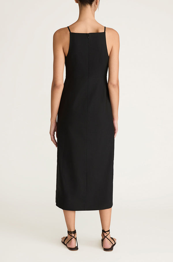 Rebecca Taylor Structured Button Front Midi Dress