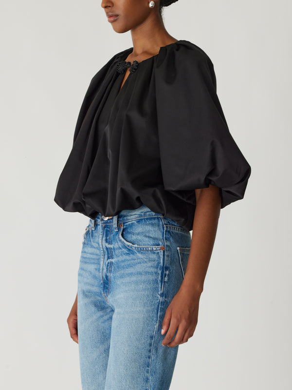 Rebecca Taylor Techy Sateen Bubble Top