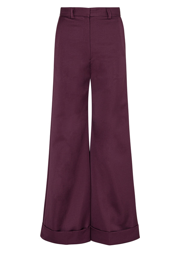 Rebecca Taylor Techy Sateen Wide Leg Pant