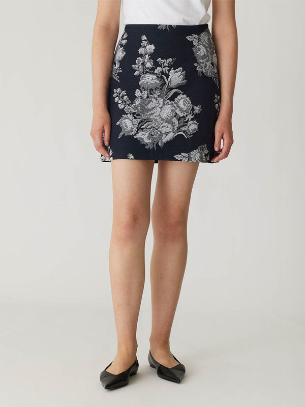 Rebecca Taylor Venice Toile Jacquard Mini Skirt