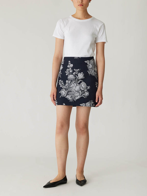 rebecca taylor Venice Toile Jacquard Mini Skirt