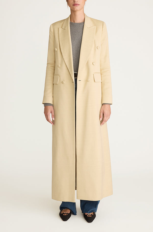 Rebecca Taylor Viscose Slub Blazer Coat