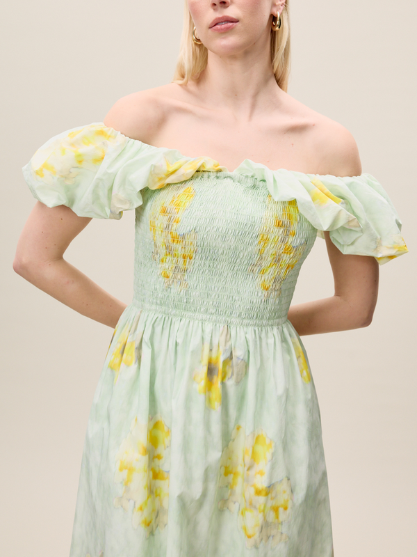 Rebecca Taylor Yara Poplin Midi Dress