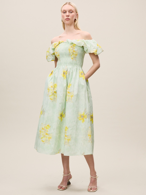 rebecca taylor Yara Poplin Midi Dress