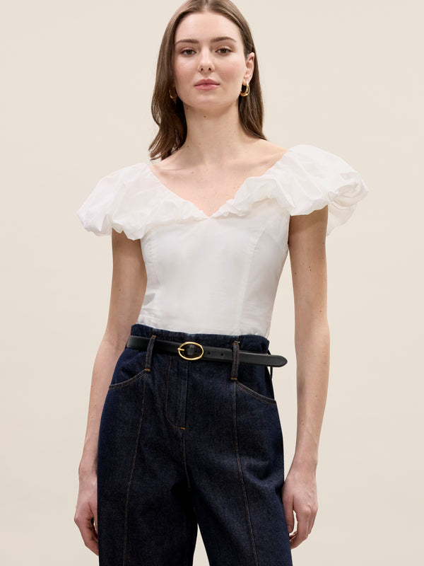 rebecca taylor Yara Poplin Top