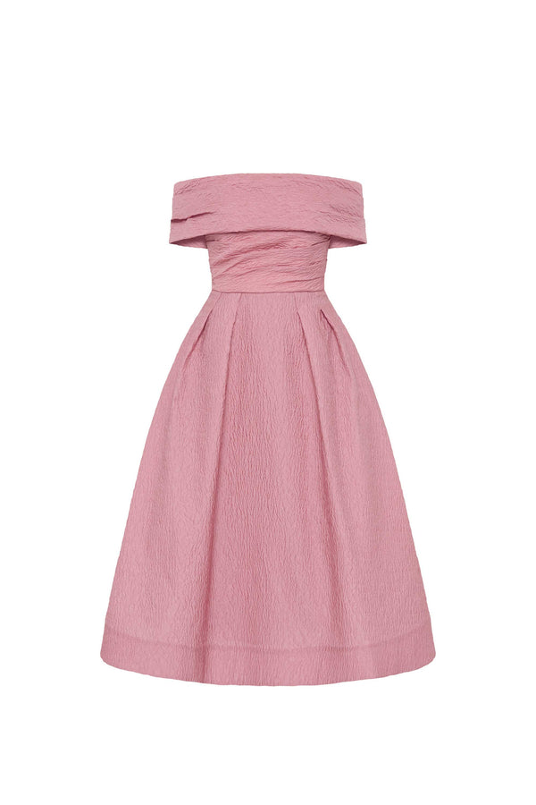 rebecca vallance Adalyn Off The Shoulder Midi Dress