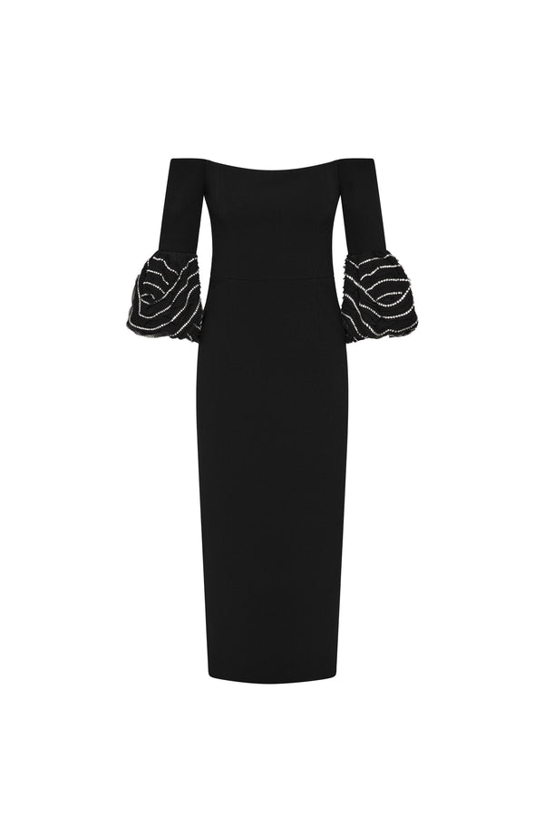 rebecca vallance Bellatrix Off The Shoulder Midi Dress