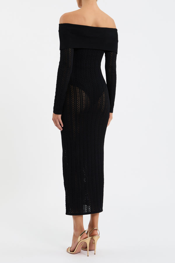 Rebecca Vallance Lorelei Off The Shoulder Midi Dress