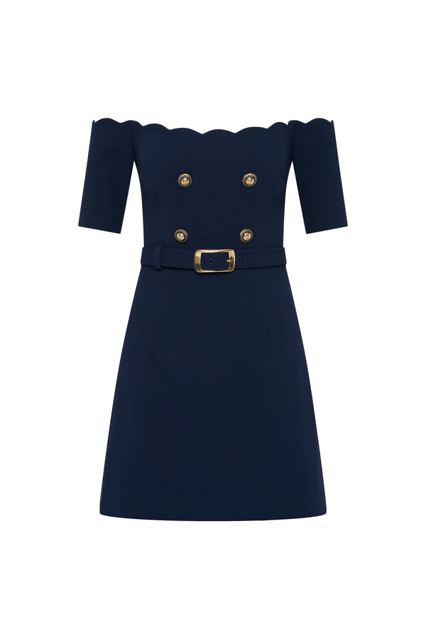 rebecca vallance Marina Off The Shoulder Mini Dress