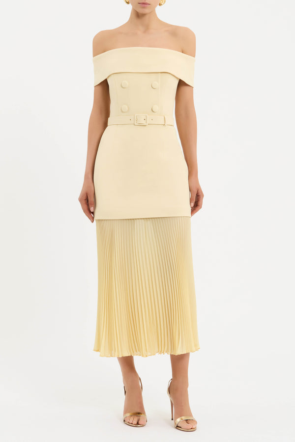 Rebecca Vallance Muriel Off The Shoulder Midi Dress