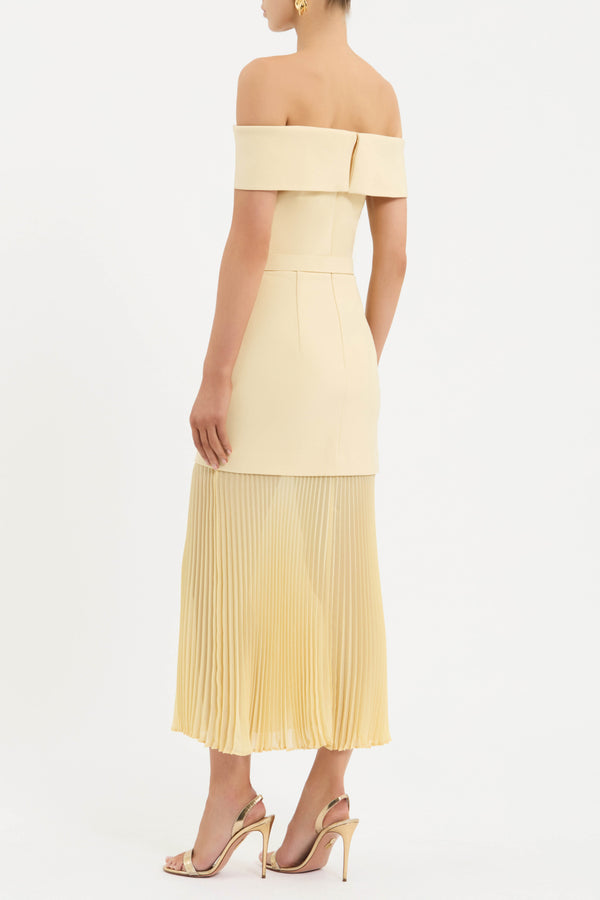 Rebecca Vallance Muriel Off The Shoulder Midi Dress