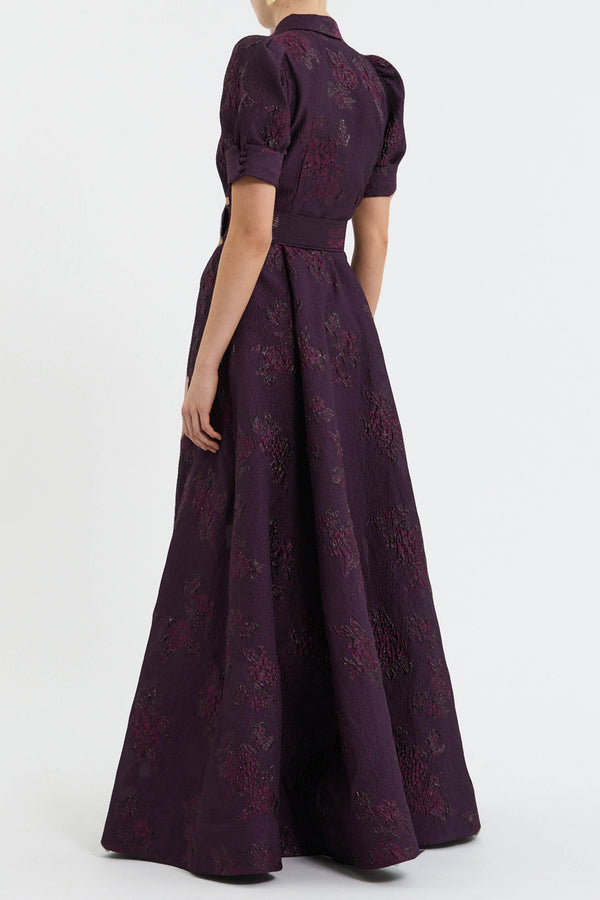 Rebecca Vallance Afina Short Sleeve Gown
