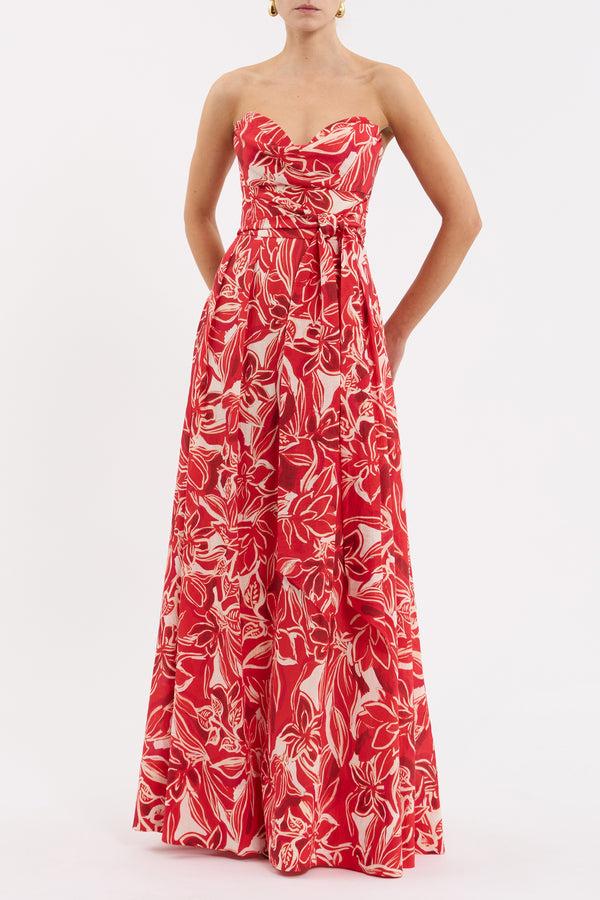 Rebecca Vallance Alloure Strapless Maxi Dress