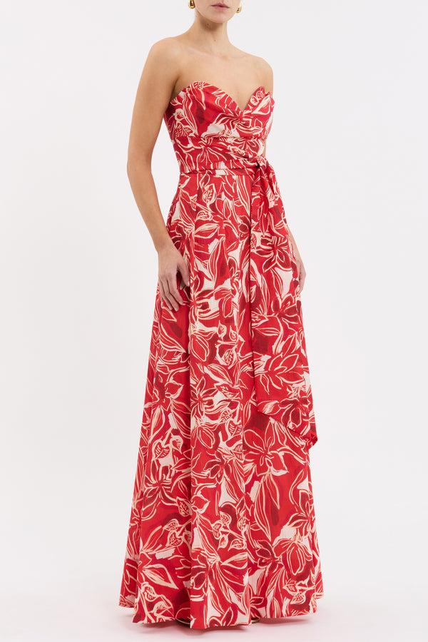 Rebecca Vallance Alloure Strapless Maxi Dress