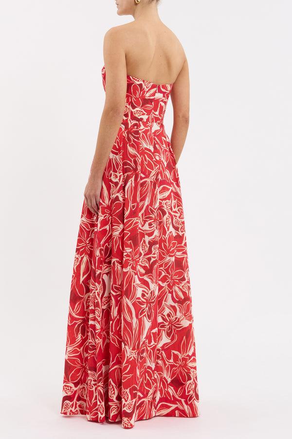 Rebecca Vallance Alloure Strapless Maxi Dress