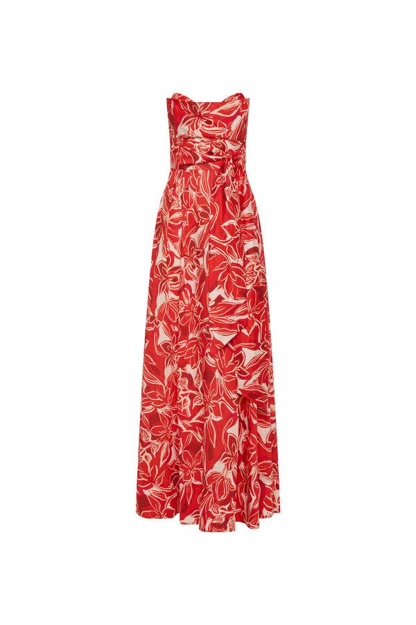 rebecca vallance Alloure Strapless Maxi Dress