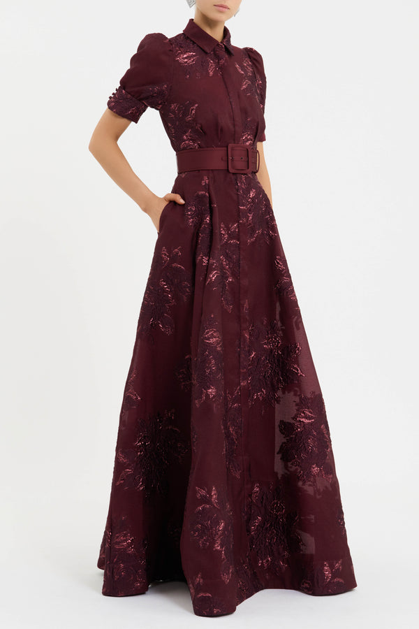 Rebecca Vallance Arlette Short Sleeve Gown