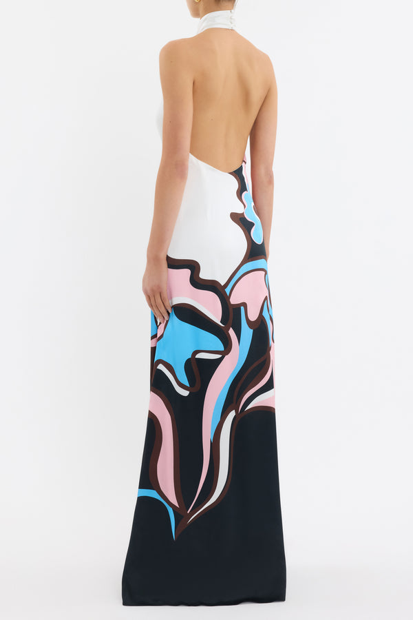 Rebecca Vallance Barbados Breeze Halter Maxi Dress