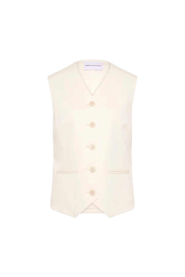 rebecca vallance Blanco Vest