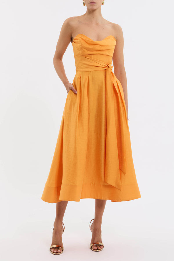 Rebecca Vallance Cera Strapless Midi Dress