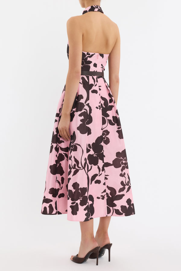 Rebecca Vallance Connie Halter Midi Dress
