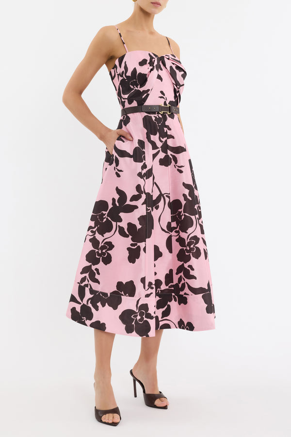 Rebecca Vallance Connie Strap Midi Dress