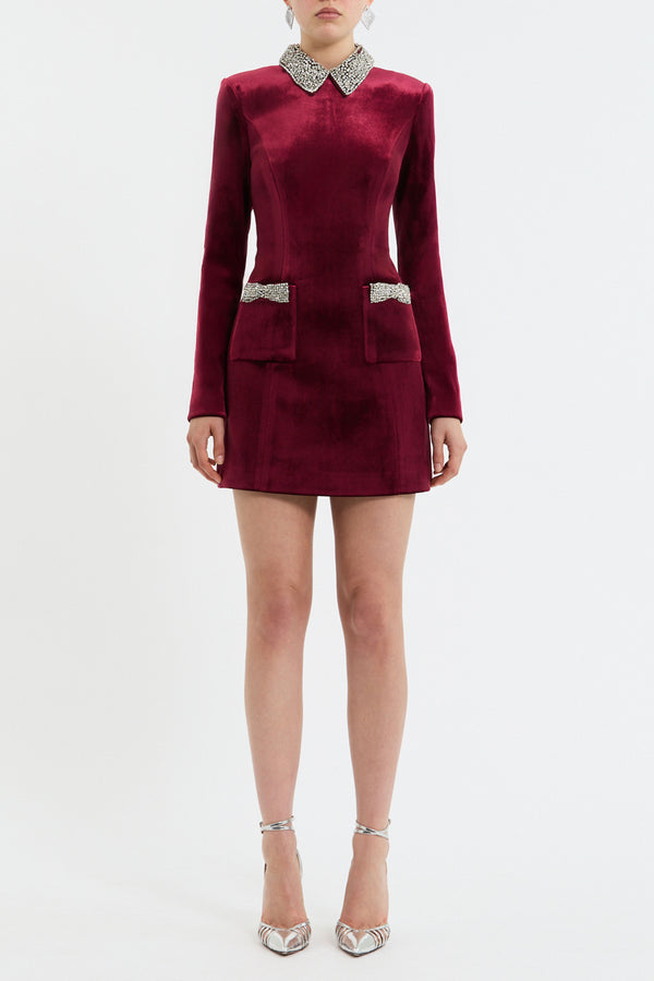 Rebecca Vallance Edwiena Long Sleeve Mini Dress