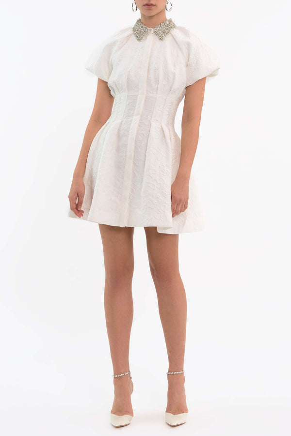 Rebecca Vallance Esther Puff Sleeve Mini Dress