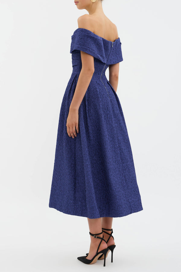 Rebecca Vallance Helene Off Shoulder Midi Dress