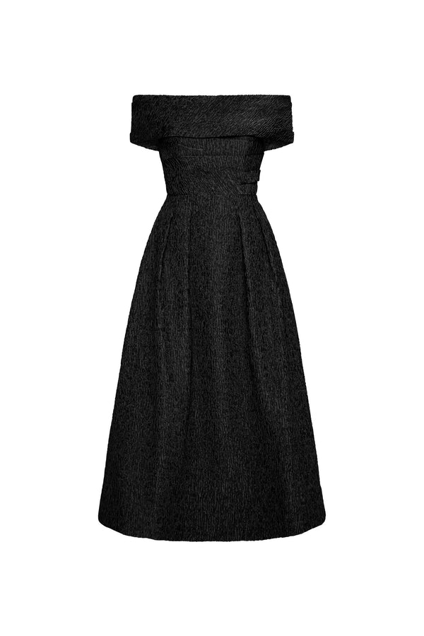 rebecca vallance Helene Off Shoulder Midi Dress