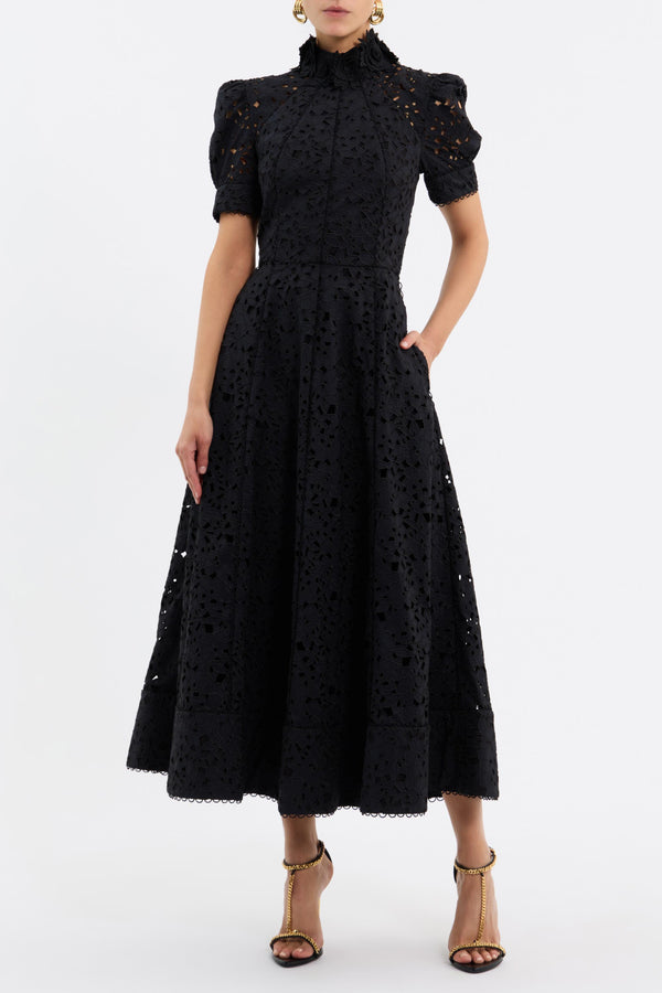 rebecca Vallance Kitsu Short Sleeve Midi Dress