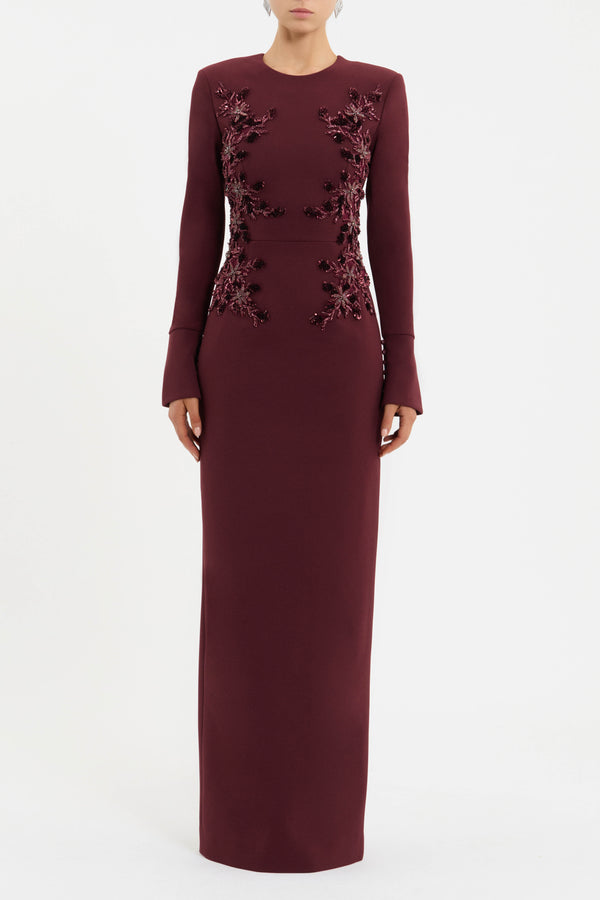 Rebecca Vallance Lulee Long Sleeve Gown
