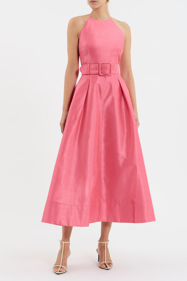 Rebecca Vallance Maple Halter Midi Dress