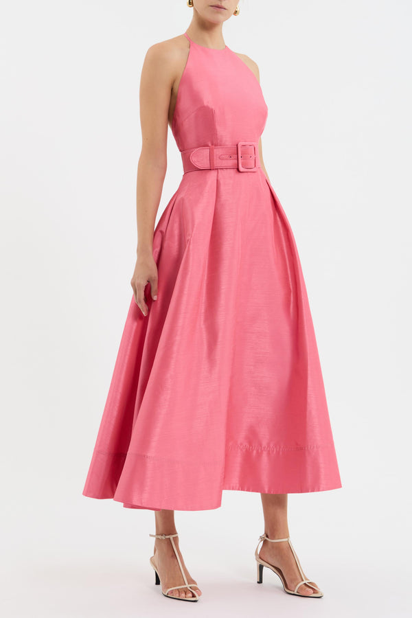 Rebecca Vallance Maple Halter Midi Dress