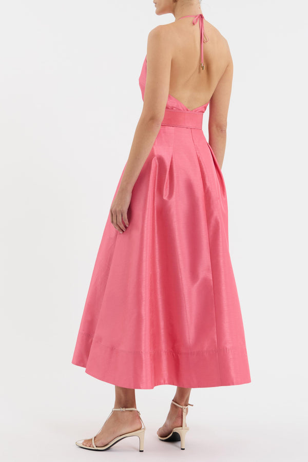 Rebecca Vallance Maple Halter Midi Dress