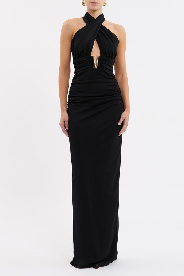 Rebecca Vallance Mischa Halter Maxi Dress