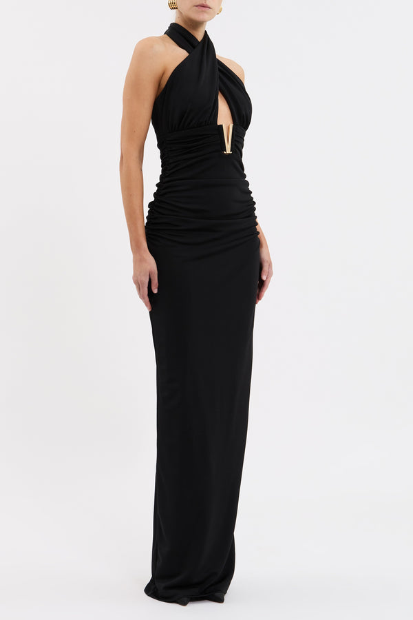 Rebecca Vallance Mischa Halter Maxi Dress