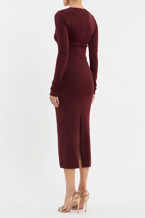 Rebecca Vallance Mischa Long Sleeve Midi Dress